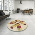 thumbnail image 4 of Ahgly Company Machine Washable Indoor Rectangle Transitional Golden Blonde Gold Area Rugs, 7' x 9', 4 of 7