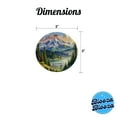 thumbnail image 5 of Olympic National Park Washington Watercolor Christmas Tree Holiday Round Ceramic Ornament, 5 of 7