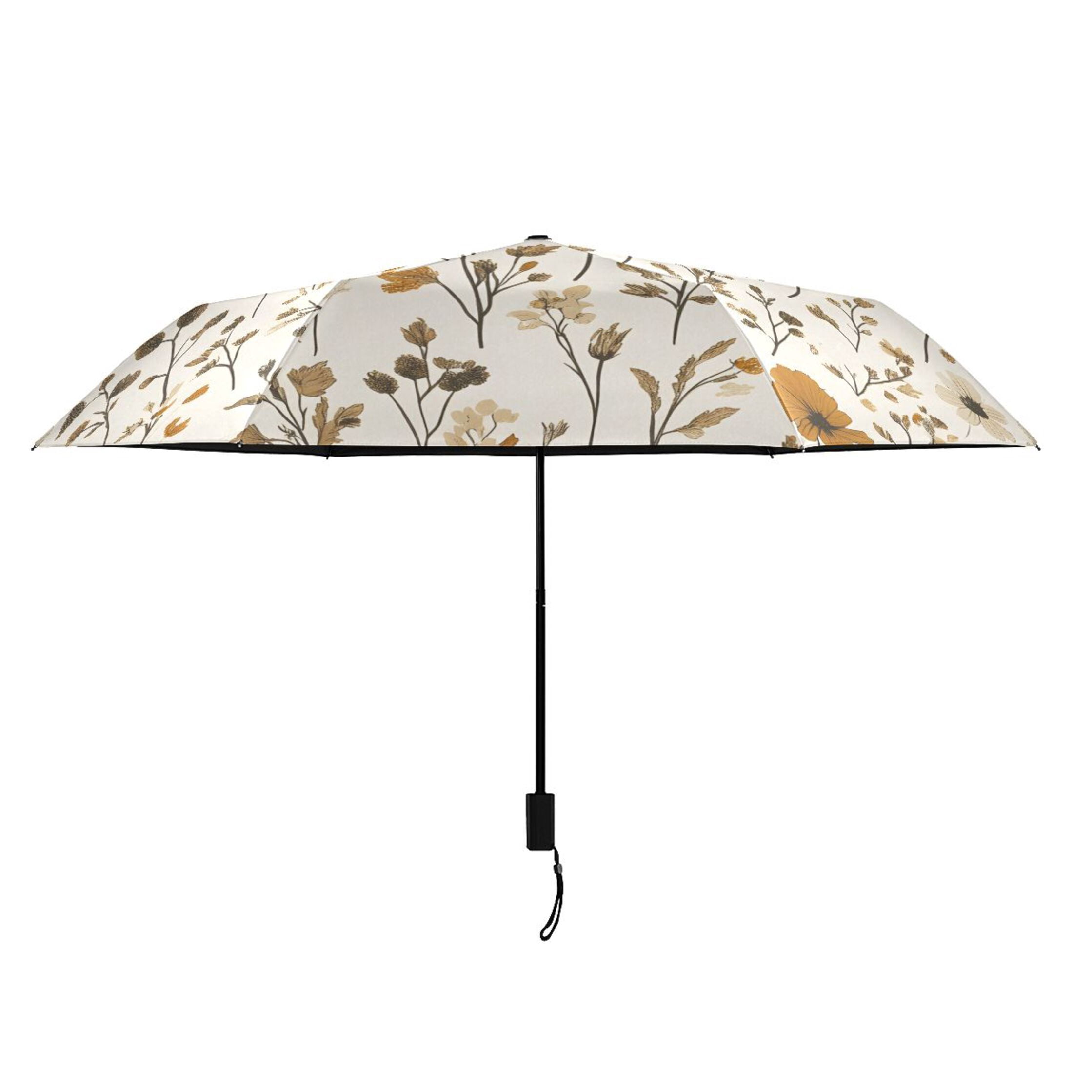 ALAZA Flower-a1 UPF 50+ Compact Folding Umbrella for Rain Travel Umbrella Packable