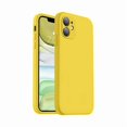 thumbnail image 1 of ccwmincc Compatible with iPhone 11 Case, Upgraded Liquid Silicone with [Flat Edges] [Camera Protection] [Soft Anti-Scratch Microfiber Lining] Phone Case for iPhone 11 6.1 inch - Yellow, 1 of 1