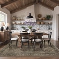 thumbnail image 2 of KUETH Modern 9x12 Area Rugs for Living Room, Non Slip Machine Washable Retro Rugs, Low Pile Chenille Print Rug for Bedroom, Dining Room, Home Office, 2 of 9