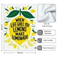 thumbnail image 3 of 2 Pcs Funny Kitchen Towels,When Life Gives You Lemons Make Lemonade Microfiber Dish Towels,Kitchen Tea Towels,Kitchen Towel Set (18" X 26"), 3 of 3