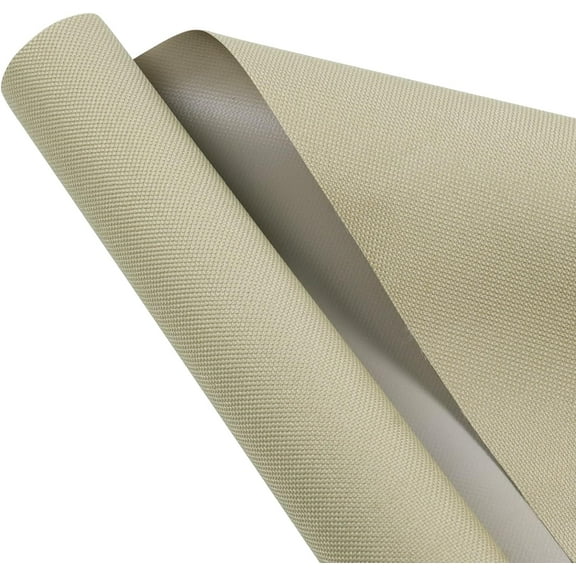 Waterproof Canvas Fabric 600D Marine Awning Outdoor Fabric Cordura Water-Resistant Material PVC Backing for Sunbrella Tent Cushion Boat 60in Wide - Ivory