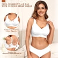thumbnail image 2 of Bra PoseFree Wireless, cobertura total, soporte total, blanco XL, 2 of 7