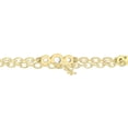 thumbnail image 4 of ARAIYA FINE JEWELRY 10K Yellow Gold Round Lab Grown Diamond Three Stone Bracelets (1/5 cttw, D-F Color, VS1 Clarity) 7", 4 of 8