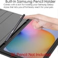 thumbnail image 4 of For Samsung Galaxy Tab A 10.1 (2019) Detachable Bluetooth Keyboard Leather Cover with S Pen Holder -, 4 of 5