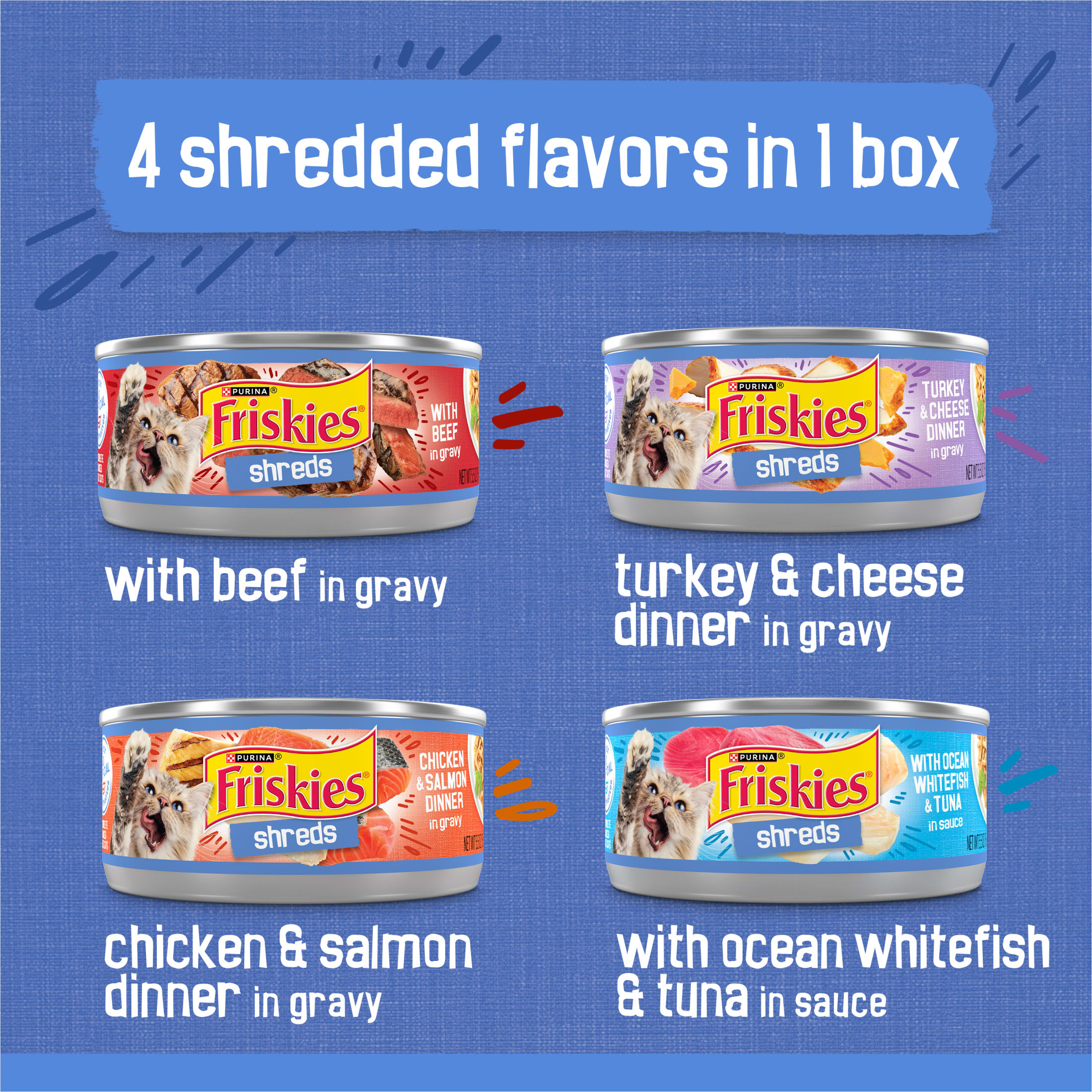 Friskies Shreds Variety Pack Wet Cat Food photo 4