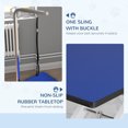 thumbnail image 4 of PawHut Blue Hydraulic Dog Grooming Table | 42.5" Non-Slip Surface | Height Adjustable 21.7"-36.2" | Includes Grooming Arm & Loop | Steel Frame for Home & Professional Use, 4 of 7