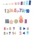 Toddler Montessori Toys Teaches Number, Counting, Math, Stacking Fun ...