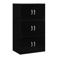 thumbnail image 1 of Hodedah HID33 Armoire de Rangement Fermée pour la Maison à 6 Portes et 3 Tablettes, Noire, 1 of 5