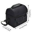 thumbnail image 6 of Vaupan Large Insulated Lunch Bag for Women and Men, Oxford Fabric Dual Compartment Reusable Lunch Box for School Office Work Picnic, Leakproof Cooler Lunch Tote Bag with Adjustable Shoulder Strap, 6 of 7