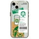 thumbnail image 1 of Para iPhone 13 Pro Max 14 12 11 XR 8 7 SE 2022 Moda Starbucks Transparente TPU Gel Funda Cojín De Aire Borde Cuadrado Anti-Caída Cubierta, 1 of 4