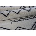 thumbnail image 4 of Ladole Rugs Sustainable Contemporary Trellis Machine Made Area Rugs Carpets in Ivory-Dark Grey, 4 of 4