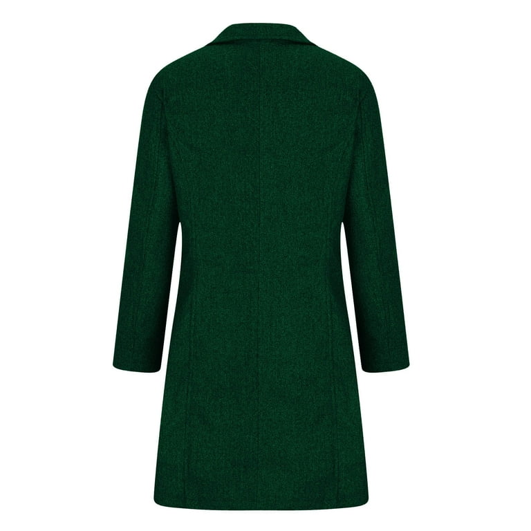 yoeyez Winter Coats for Women Casual Thicken Wool Blend