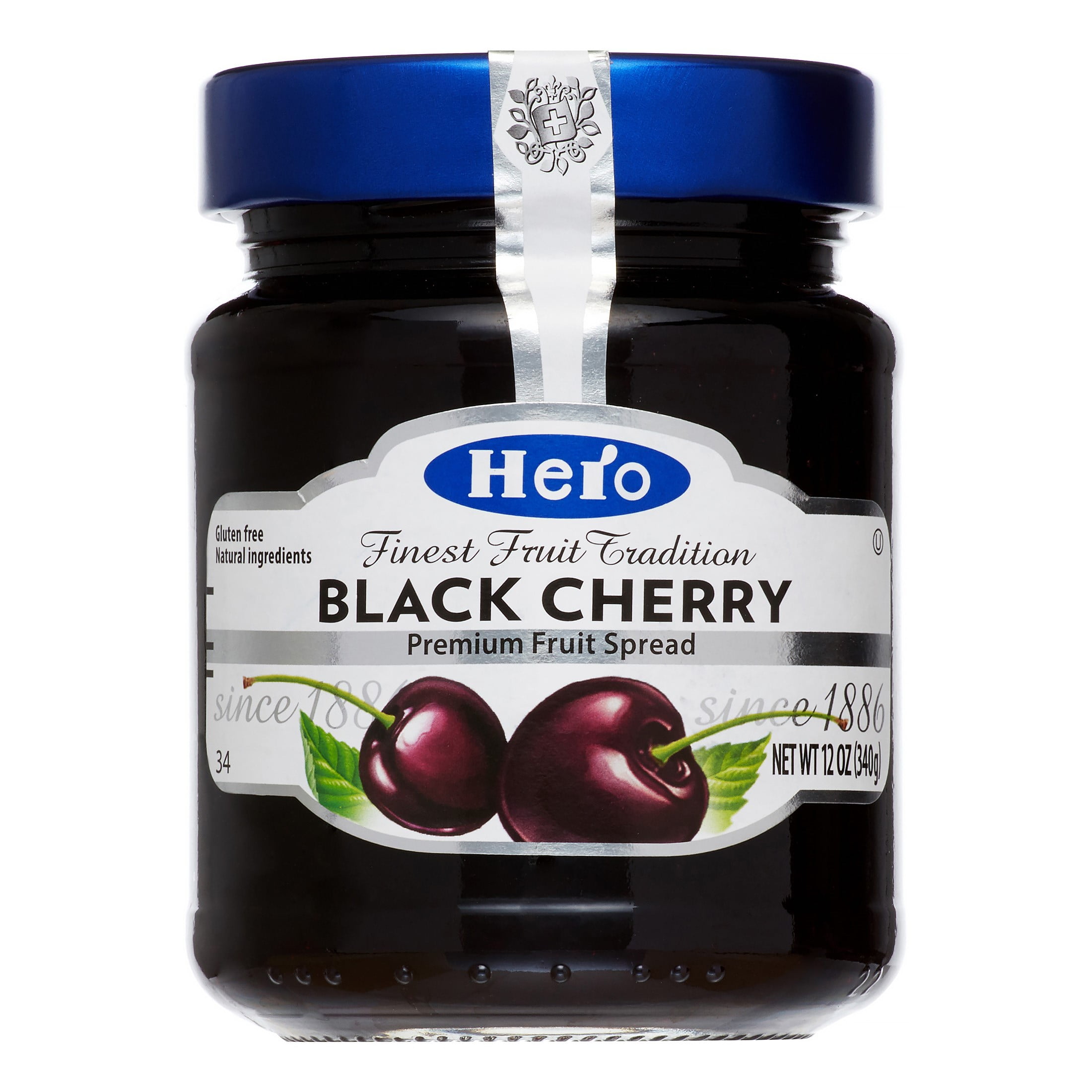 Hero Premium Fruit Spreads, Black Cherry, 12 Ounce - Walmart.com 