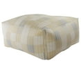 thumbnail image 4 of LR Home Medium Patchwork Indoor Square Pouf, Cream/Ivory, 48" x 48" x 20", 4 of 4