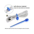 thumbnail image 3 of 10pcs/Set Multicolor Reusable Silicone Cable Ties For Bag, Cable Management, 3 of 5