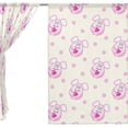 thumbnail image 3 of Coolnut Sheer Curtains, 2 PCS Small Pink Mice Gauze Door and Window Voile Curtain Panels for Bedroom Living Room, 55"x84", 3 of 4