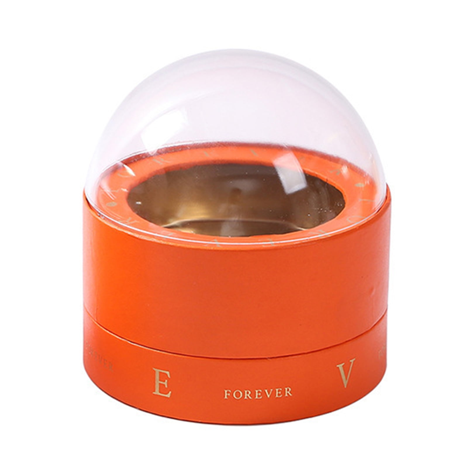 Trayknick Gift Box Double Transparent Round Cake Chocolate Rose Holder