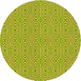 thumbnail image 1 of Ahgly Company Indoor Round Patterned Dark Yellow Green Area Rugs, 5' Round, 1 of 6