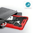 thumbnail image 4 of iPad Air 5 4 10.9" Case, iPad Pro 11 Case, Allytech Heavy Duty Shockproof Rugged Full Body Protective Case Impact Defender Hard Kickstand Cover for Apple iPad Air 5th 4th Gen, iPad Pro 11, Red/Black, 4 of 8