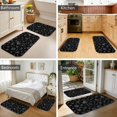 thumbnail image 3 of Sun and Crystal Ball Gothic Pattern Bath Mat Set Of 2,Non-Slip Rug for Bathroom,Kitchen,Bedroom,Entrance, 30x17 and 23.5x15.7 Inches, 3 of 3