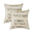 thumbnail image 1 of H-Natural Torino Madrid Cowhide 2-Pack Pillows, 1 of 3
