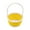Yellow-YE Home Decor, variant on karymi Mini Plastic Woven Easter Basket, 5.1x2.8 Inch Small Decorative Basket for Eggs Candy, Multicolor Sturdy Plastic for Home Outdoor School Party Favors Room Decor
