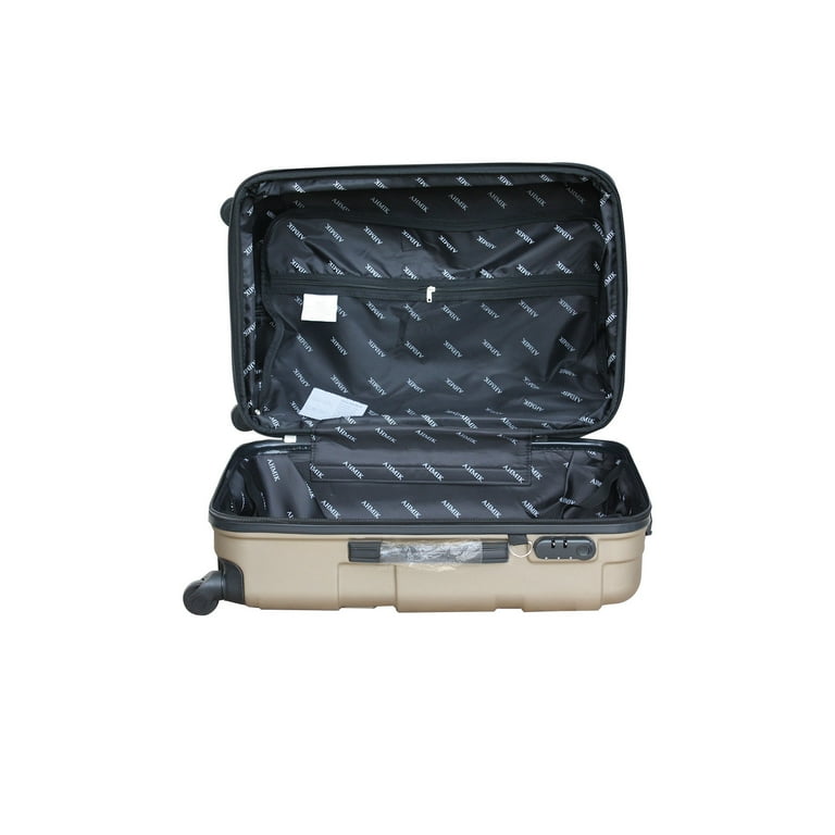 Ahmik 3pcs Set Travel Luggage Stone Gold Spinner Suitcase 20 24 28 inch