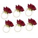 thumbnail image 2 of 18 x Servilleteros Románticos con Rosas, Servilletero de Aleación, Soporte de Hebilla para Recepciones de Boda, Regalos, 2 of 7