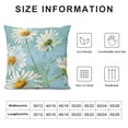 thumbnail image 5 of Pratyus Daisies Flowers Aestheticism Square Pillow Cover Case for Cushions Sofa Bed Outdoor Decoration 1PC 12x12in, 5 of 5