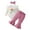 ZA-Hot Pink, variant on Newborn Baby Girl Clothes Long Sleeve Romper Bodysuit and Pants Outfit Set 1st Birthday Coming Home Casual Outfits for 6-12 Months,Hot Pink