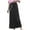 Black, variant on qolati Maxi Skirts for Women Fall Winter Elastic High Waist Drawstrings Long Skirts Casual Loose A Line Loungwear Pencil Skirts