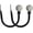 Black, variant on MERIVILLE Set of 2 Decorative Spanish White Marble Ball End Window Curtain Holdbacks for Draperies, Black