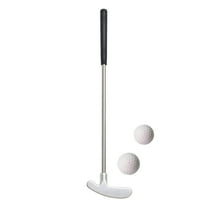 BESTSKY 1 Set Mini Golf Putter Club with 2 Golf Balls TPR Grip Right Left Handed Stainless Steel Golf Club Kids Adults Table Game Golf Putter Training