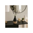 thumbnail image 2 of Ceramic Two-Tone Vase for Living Room Decor and Home Accents - Decorative Flower Vase for Room, Bedroom, or Office Decor - Ideal for House and Table Decor Displays - 7", Brown & Black, 2 of 12