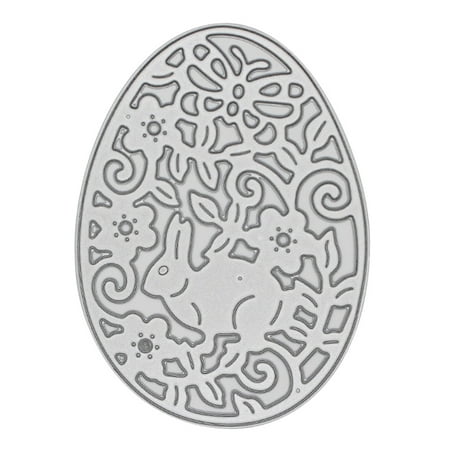 

Sardfxul Easter Eggs Bunny Metal Cutting Dies Stencil Scrapbooking DIY Album Stamp Paper Card Embossing Decoration