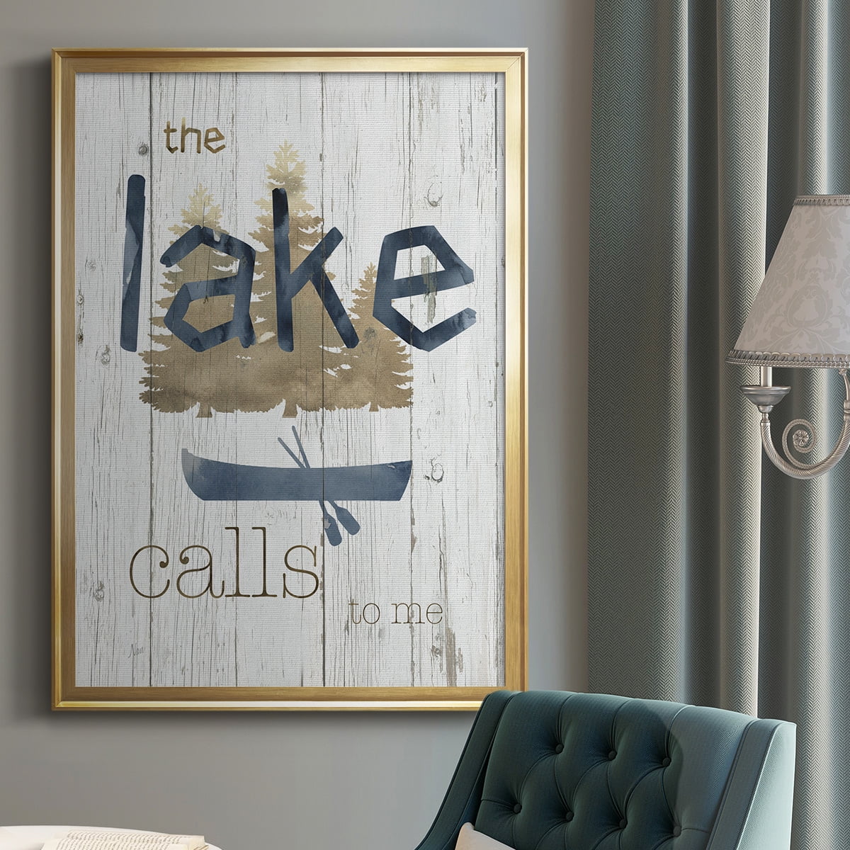 Lake Calls Me Premium Classic Framed Print - Ready to Hang