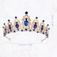 thumbnail image 4 of Tiara de corona de reina Unique Bargains Tono dorado azul, 4 of 7