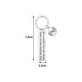 thumbnail image 2 of Fashion Engraved We Wouldn't Be The Team That We Are Without You Keyring Stainless Steel Keychain Gift Jewelry Accessories, 2 of 5