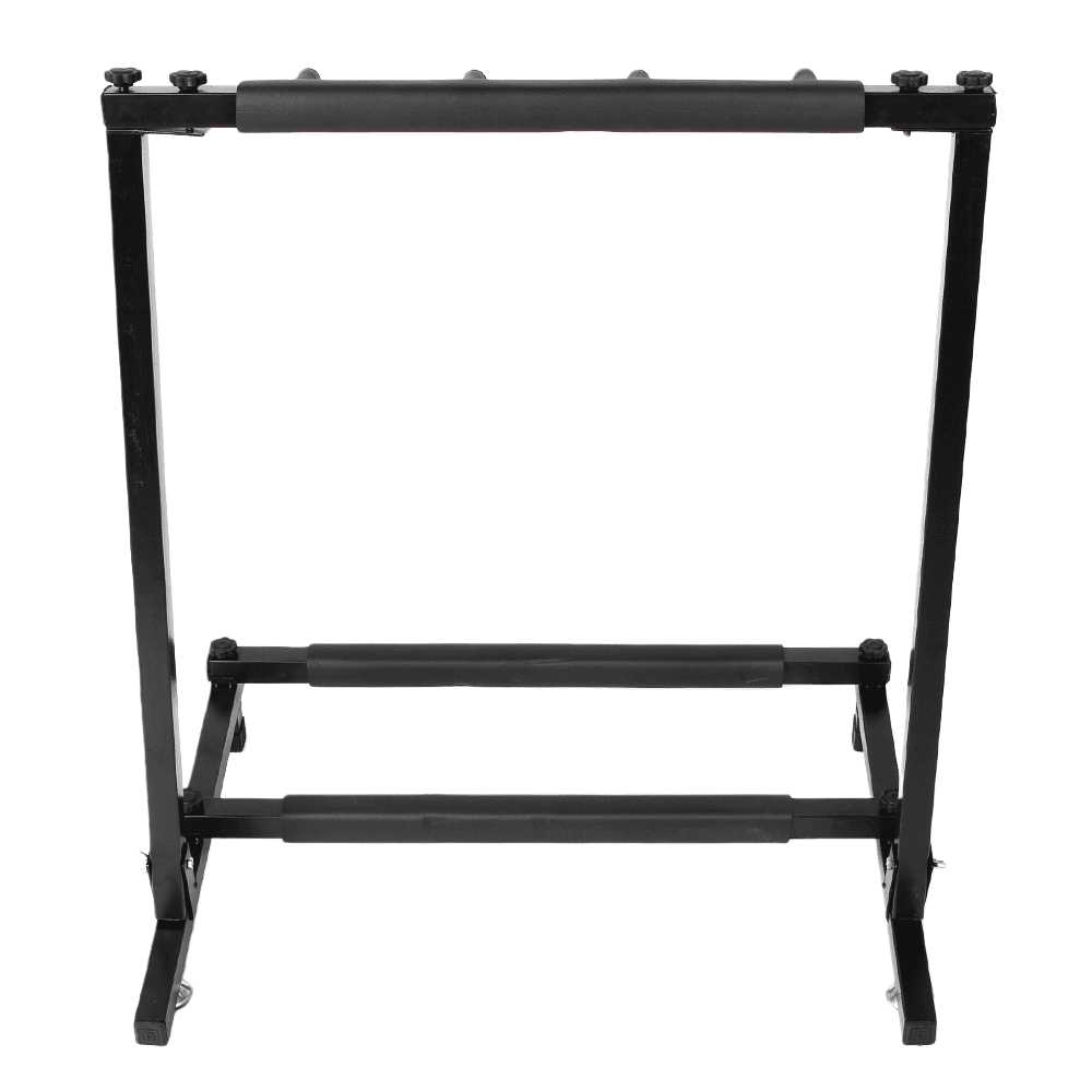 Tcbosik Guitar Stand Rack with Folding Design for 3 Guitars, Portable Display Holder for Guitar & Bass, Studio & Home, Black