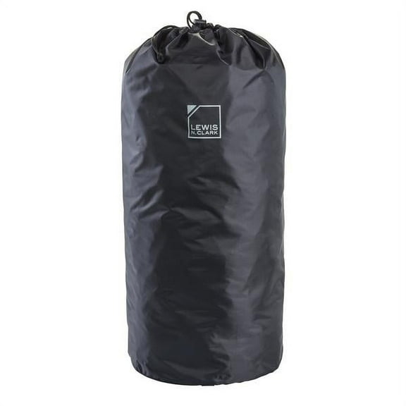 Lewis N Clark Stuff Drawstring Bag, 22" x 10", Black