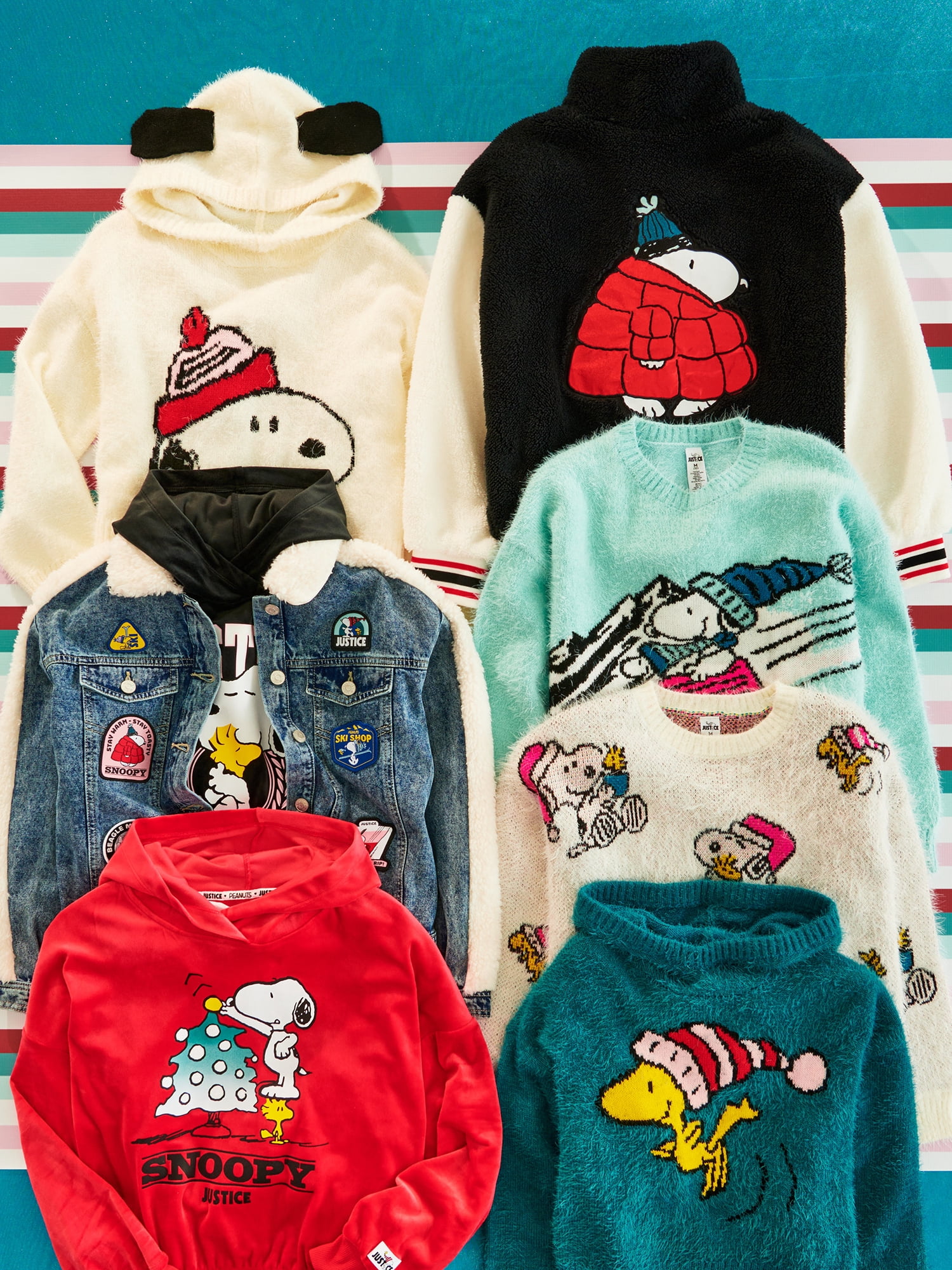 Justice x Snoopy Girls Collab Sweater, Sizes XS - XLP