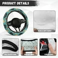 thumbnail image 6 of Yuyamidu Chicken Steering Wheel Cover Fit Cars Sedans 14.5-15 Inch Steering Wheel Decorative Accessories Winter Auto Steering Wheel Protector Cover, Blue, 6 of 7