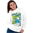 thumbnail image 4 of The Smurfs Cool Kanji Self Made Unisex Plus Size Sweatshirt Brisco Brands 5X, 4 of 5