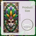 thumbnail image 2 of Colorful Feathers Carnival Mask Banner Gold Frame Venetian Display Purple Gemstone Ornate Decoration Feather Backdrop for Carnival Party Masquerade Ball Festival Celebration, 2 of 9