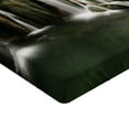 thumbnail image 2 of Ambesonne Rustic Fitted Sheet, Crotian Round Waterfall, Queen Size, Green and Brown, 2 of 3