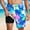 002 Blue, variant on Mens Swim Trunks with Compression Liner Bathing Suit 7 Inch Inseam Quick Drying Board Shorts Swimwear