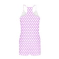 thumbnail image 5 of Women's Ribbed Pajama Sets Polka Dots V Neck Racerback Tank Top and Shorts 2 Piece Camisole PJs Loungewear Set, 5 of 6
