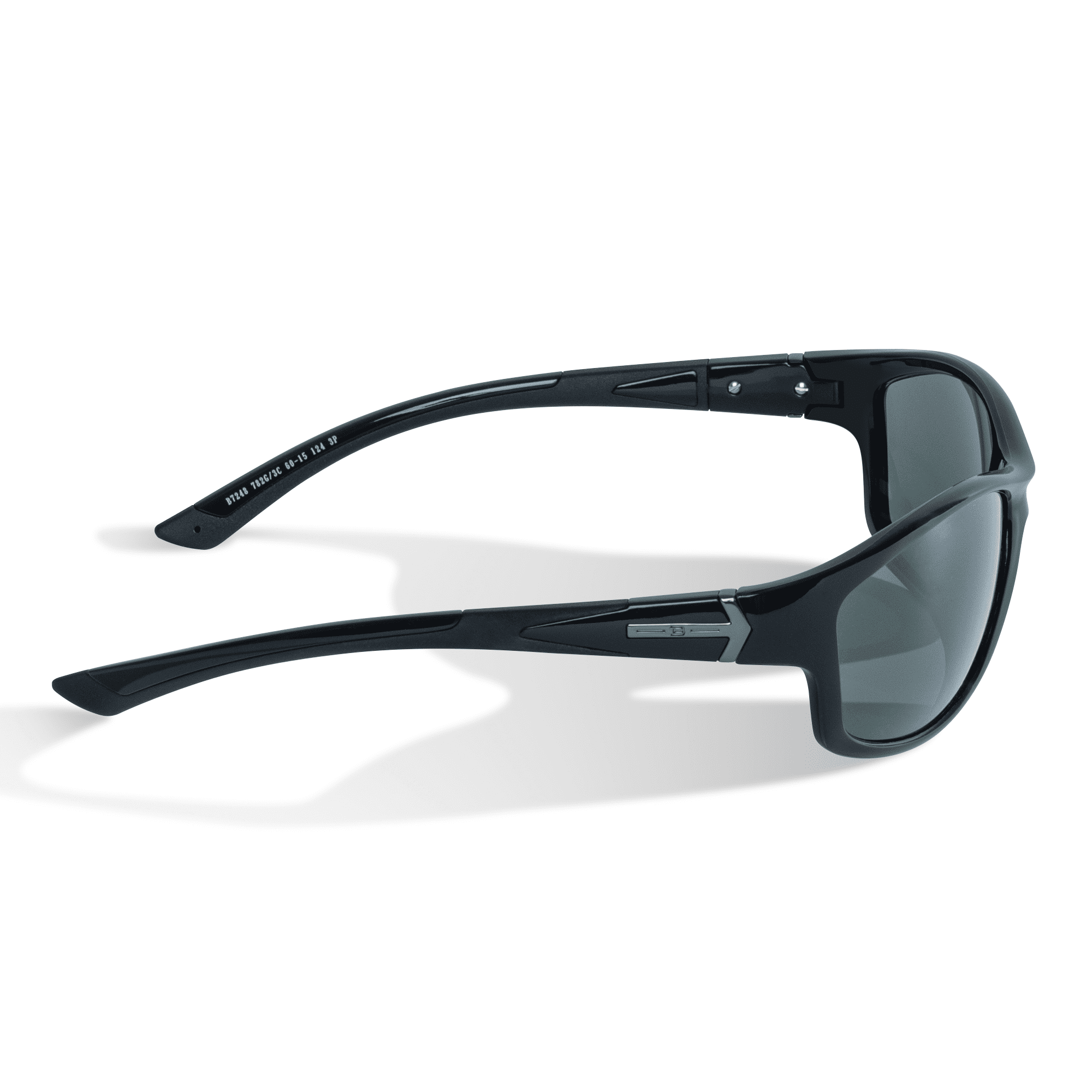 Bold Black and Silver Rectangular Sunglasses/authentic and made in Italy il_fullxfull.  main image 2